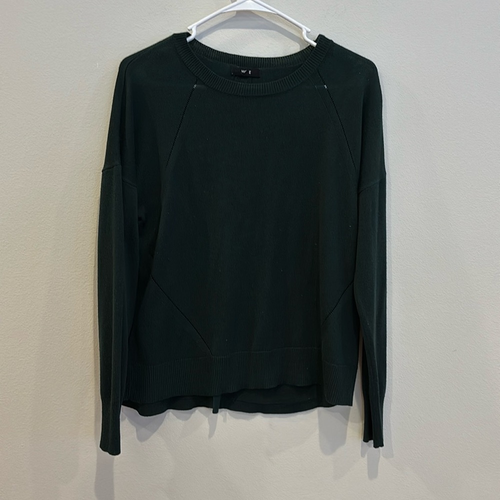 MINE Green Button-back Sweater